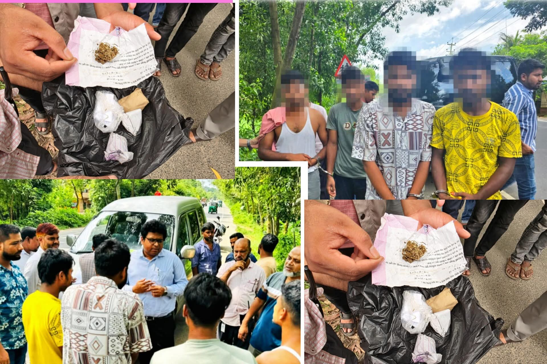 নেশাগ্রস্ত অবস্থায় আটক, মোবাইল কোর্টে ৪ যুবকের ৭ দিনের কারাদণ্ড