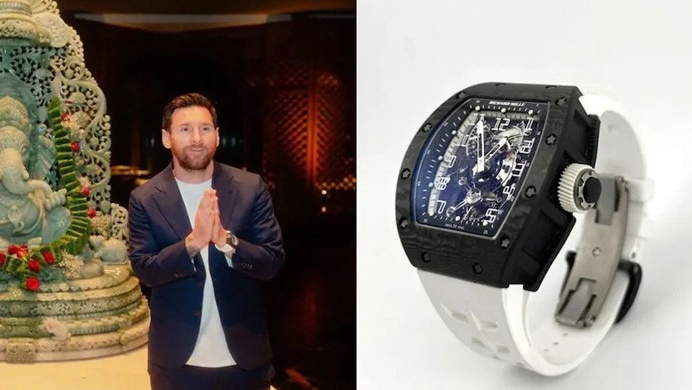 মেসির ভারত সফরে আলোচনার কেন্দ্রবিন্দুতে অনন্ত আম্বানির বিরল ঘড়ি 