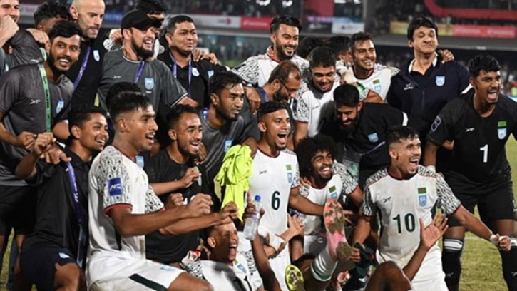 এশিয়ান কাপ বাছাই: ভারতকে ১-০ গোলে হারিয়ে দীর্ঘ ২২ বছরের জয় খরা কাটালো বাংলাদেশ