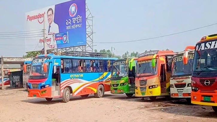 অনির্দিষ্টকালের জন্য রংপুর-নীলফামারী সকল রুট বাস চলাচল বন্ধ