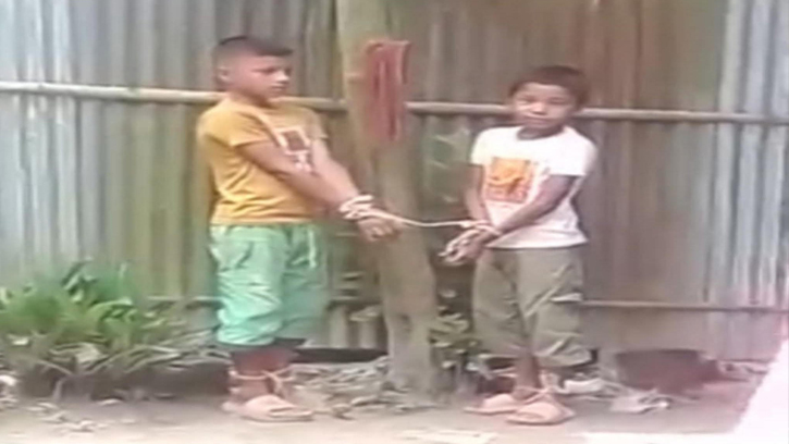 দুই শিক্ষার্থীকে দড়ি দিয়ে বেঁধে রাখেন স্কুল শিক্ষকের স্ত্রী 