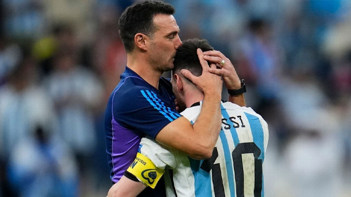 মেসির আন্তর্জাতিক ক্যারিয়ারের শেষ ম্যাচ :স্কালোনি এখনও মানতে পারছেন না