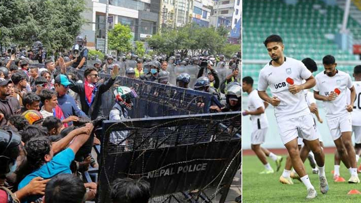 অনুশীলন ব্যাহত, বাংলাদেশ ফুটবল দল নেপাল থেকে দেশে