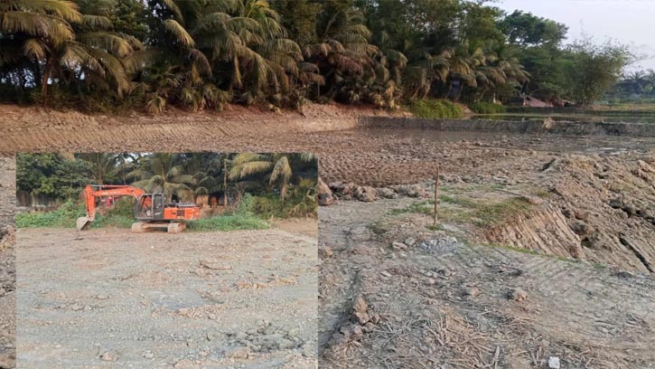 রামগঞ্জে ফসলি জমির টপসয়েল কাটার দায়ে একলাখ টাকা জরিমানা 