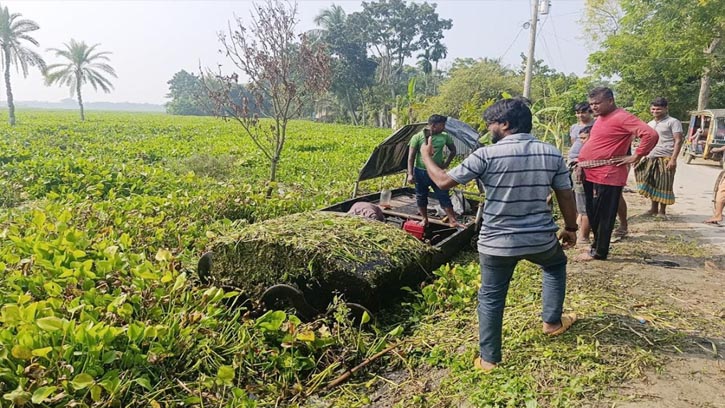 কচুরিপানায় ডুবে আছে হাজার হাজার বিঘা চাষের জমি
