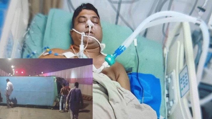 কর্ণফুলী টানেলে বাস উল্টে আহত যুবকের মৃত্যু