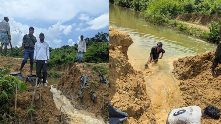 উখিয়ার সংরক্ষিত বনাঞ্চলে অবৈধ মাছ চাষ উচ্ছেদ