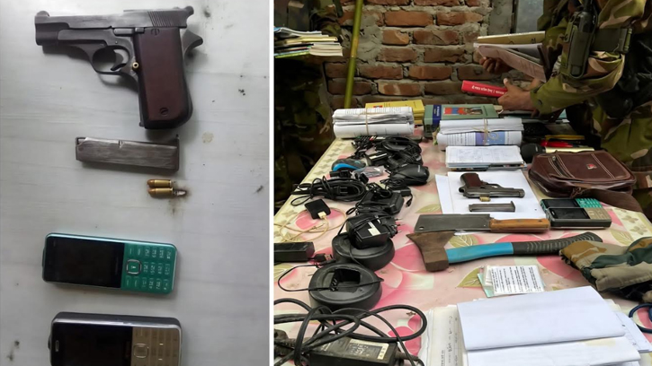 সেনার অভিযানে পানছড়ির জঙ্গলে ইউপিডিএফের অস্ত্র মিলেছে