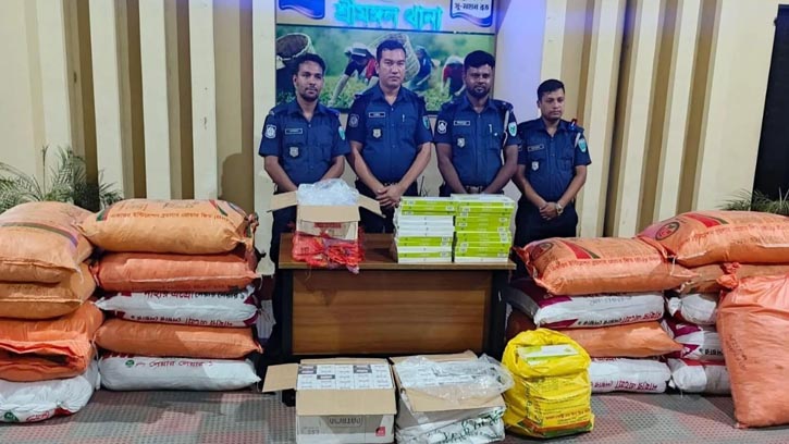 শ্রীমঙ্গলে ভারতীয় পন্য এস এ পরিবহন থেকে উদ্ধার 