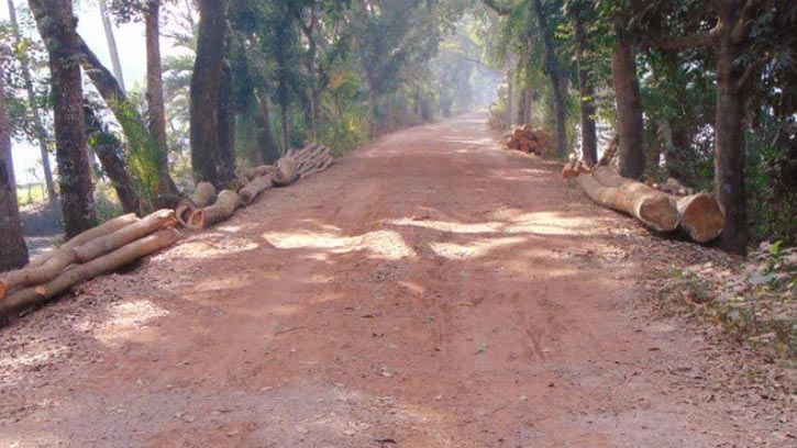 বাগেরহাটের মানসা বাজার সড়ক বেহাল, চলাচল ঝুঁকিপূর্ণ