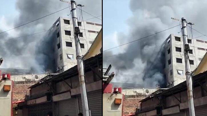 মিরপুরে গার্মেন্টস-কেমিক্যাল গোডাউনে আগুন, ফায়ার সার্ভিস কাজ করছে
