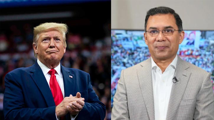 তারেক রহমানকে অভিনন্দন জানালেন ডোনাল্ড ট্রাম্প