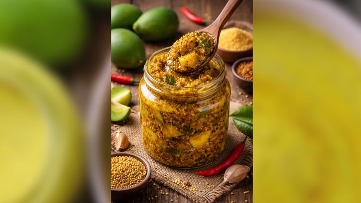 কাঁচা আমের মৌসুমে জিভে জল আনা আম কাসুন্দি