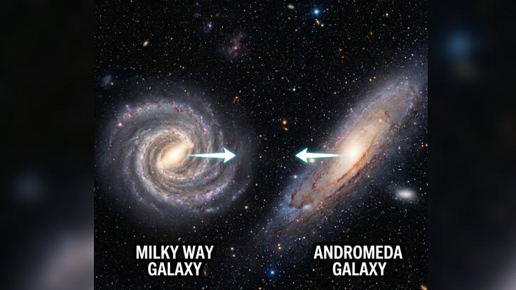এন্ড্রোমেডার আলোতে ‘ব্লু শিফট’; মহাকাশবিজ্ঞানের নতুন সমীকরণ