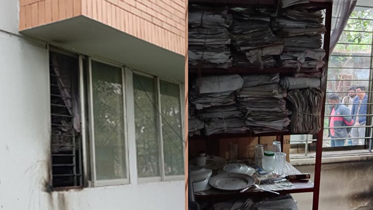 কুষ্টিয়া জেলা নির্বাচন অফিসের স্টোর রুমে অগ্নিসংযোগ