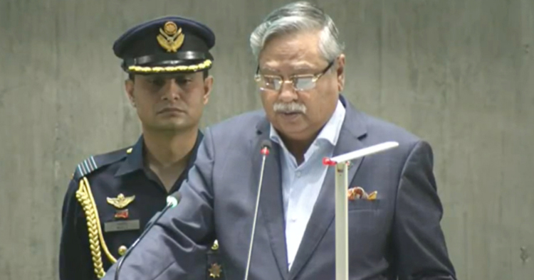 গণঅভ্যুত্থানে নতুন গণতন্ত্রের সূচনা হয়েছে : সংসদে রাষ্ট্রপতি