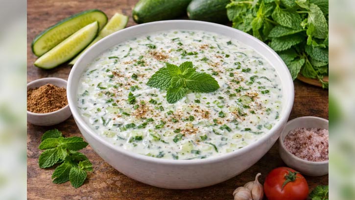 গরমে প্রশান্তি: শশা ও পুদিনার স্বাস্থ্যকর ‘দই ডিপ’