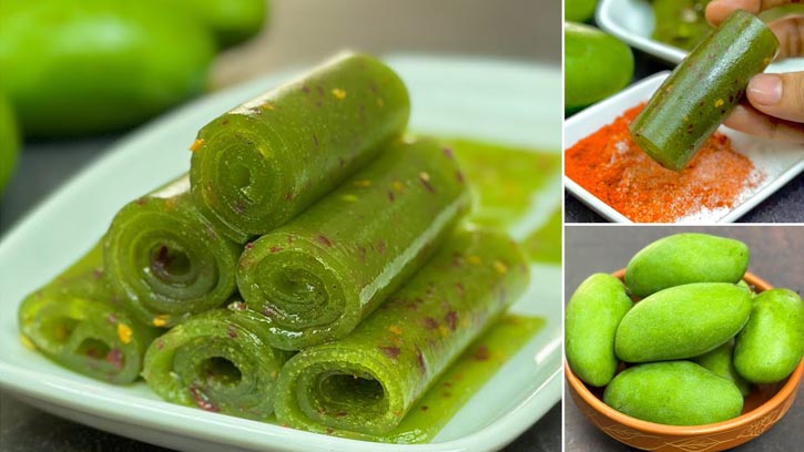 রোদে শুকানোর ঝামেলা ছাড়াই ঝটপট ‘কাঁচা আমের আমসত্ত্ব’