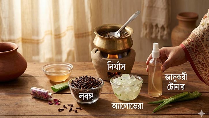 লবঙ্গ ও অ্যালোভেরার জাদুকরী ফেস টোনার