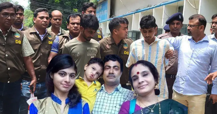 শিক্ষক পরিবার হত্যার রাতে বাড়িতে ছিলেন না দুই অভিযুক্ত
