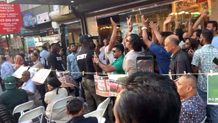 নিউইয়র্কে জুলাই গণঅভ্যুত্থান উপলক্ষে বিএনপি-যুবলীগের সংঘর্ষ