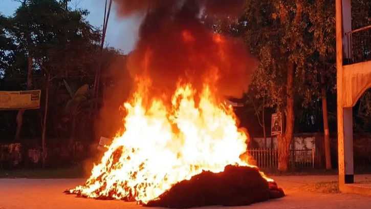 অবৈধ ১০ লাখ টাকার মাছ শিকারের জাল পুড়িয়েছে মৎস্য বিভাগ