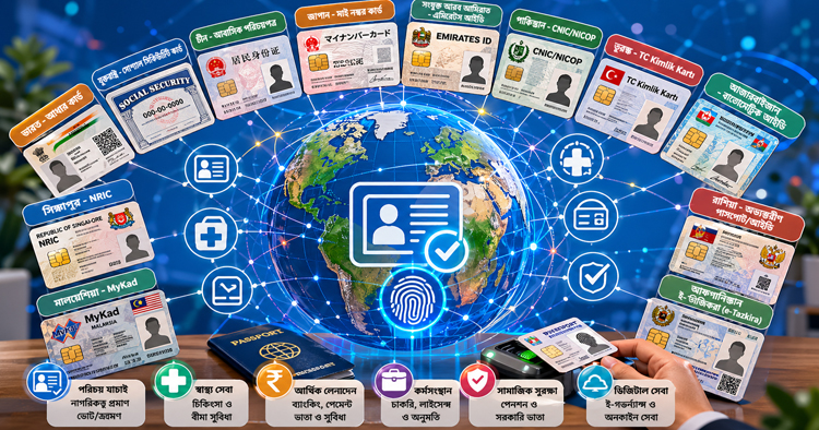 বিশ্বজুড়ে নাগরিক পরিচয় ও সরকারি কার্ড ব্যবস্থা