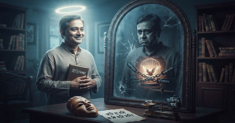 বিবেক যেখানে স্বার্থপর, নীতিকথা সেখানে হাস্যকর