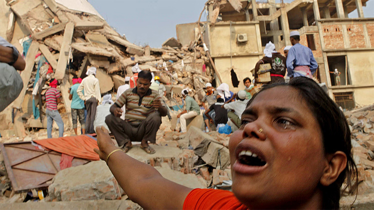Rising from Rana Plaza debris