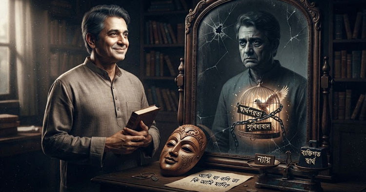 স্বার্থপর মানুষ নিজের অপরাধ দেখে না
