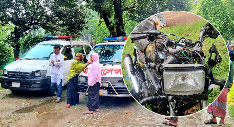 ফুলবাড়ীতে অজ্ঞাত নামা গাড়ির ধাক্কায় মোটরসাইকেল আরোহী দুইজনের মৃত্যু
