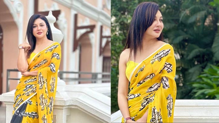 জয়া আহসান হলুদ শাড়িতে ছড়ালেন সৌন্দর্যের জাদু