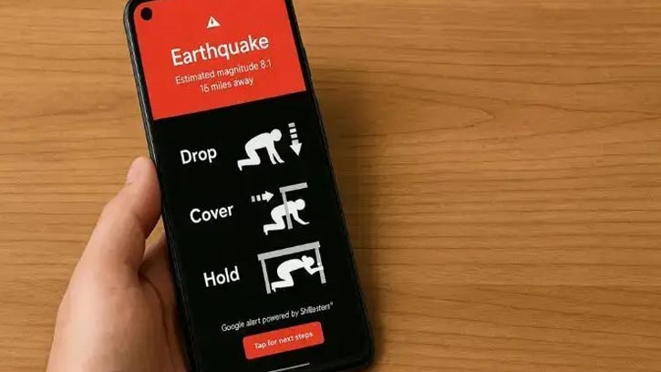 ভূমিকম্পের আগে সতর্ক করবে স্মার্টফোন