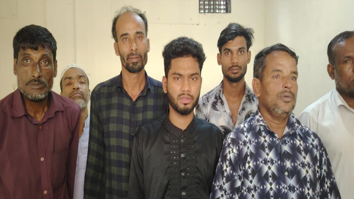 গোয়াইনঘাটে চাঁদাবাজির মামলায় প্রধান আসামিসহ আটক ৭