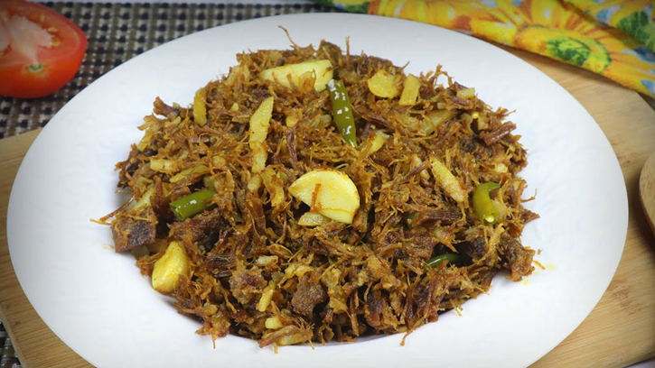 ভিন্ন স্বাদের পদ: গরুর মাংসের শুটকি রান্না