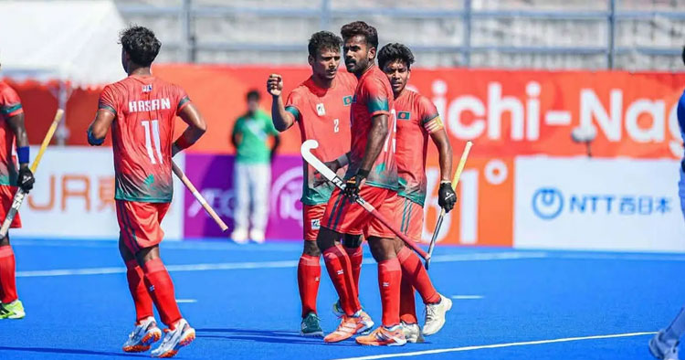 জাপানে হকিতে বাংলাদেশের প্রথম জয়, শ্রীলঙ্কার জালে ৫ গোল