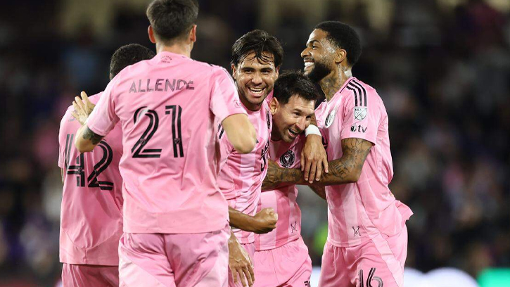 মেসির গোল তাণ্ডবে অরল্যান্ডোতে ইতিহাস লিখল মায়ামি