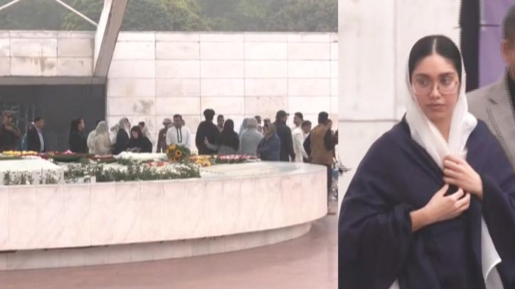 বেগম জিয়ার সমাধিতে শ্রদ্ধা জানালেন নাতনি জাইমাসহ স্বজনরা