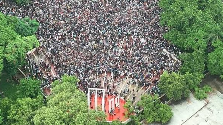 জুলাই অভ্যুত্থানের সেই দিন: শহীদ মিনারে মহাসমাবেশের ঘোষণা, গণভবনে জরুরি বৈঠক