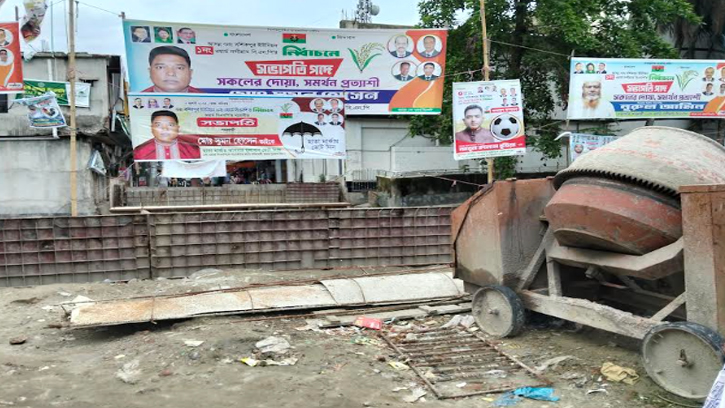 পোদ্দার বাজারে সেতু না হওয়ায় লক্ষ্মীপুরে চলাচলে ভোগান্তি
