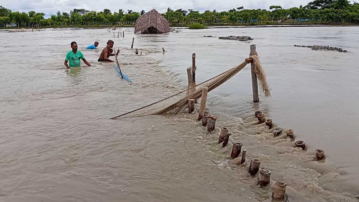 ডুবে গেল ৭০০ একর মাছের ঘের: কোটি টাকার ক্ষতির মুখে চাষিরা