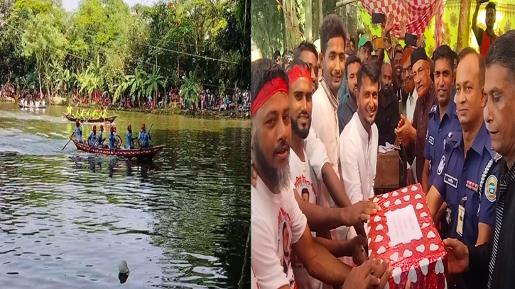 পটুয়াখালীতে নৌকা বাইচ প্রতিযোগীতা অনুষ্ঠিত