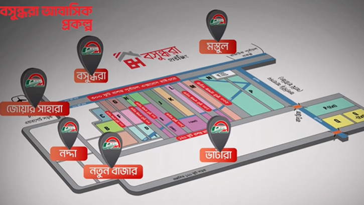 বসুন্ধরাকে ঘিরে ৬ মেট্রো স্টেশন