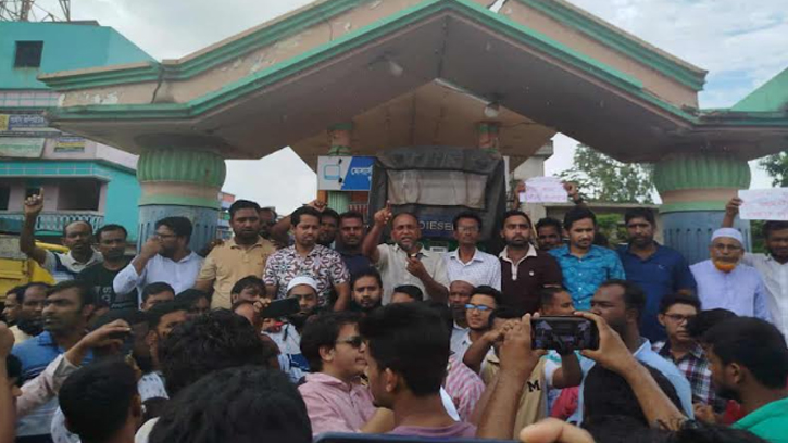 বিজয়নগরে ঢাকা-সিলেট মহাসড়ক অবরোধ
