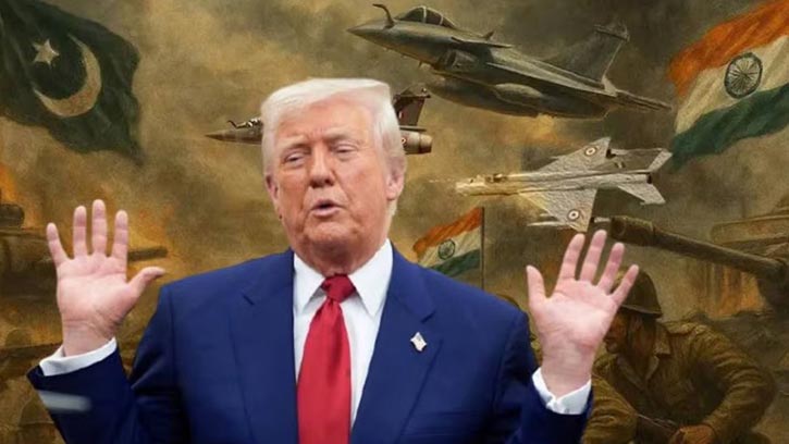 ভারত-পাকিস্তান সংঘাতে নতুন সাতটি বিমান ধ্বংস হয়েছে: ট্রাম্প