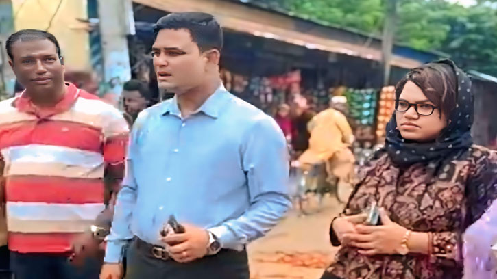 কটিয়াদীতে রাস্তা সংস্কারের কাজ পরিদর্শন করেন ইউএনও 