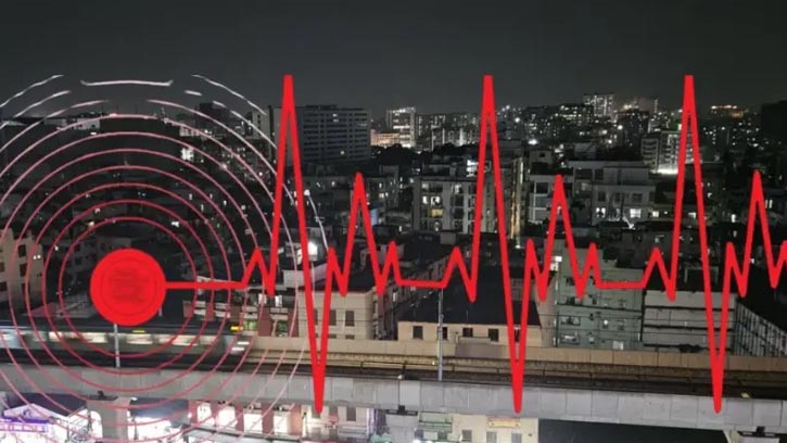 ভূমিকম্পে আবারও কেঁপে উঠল ঢাকা