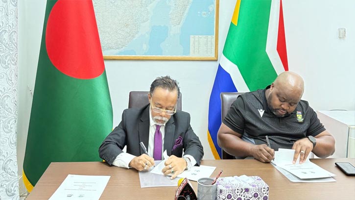 বাংলাদেশ-দক্ষিণ আফ্রিকা: ক্রিকেট উন্নয়নে তিন বছরের সমঝোতা চুক্তি