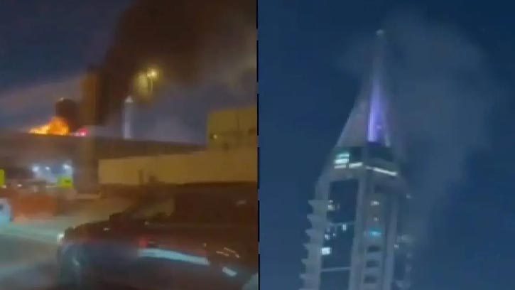 দুবাই মেরিনাকে লক্ষ্য করে ইরানের হামলা