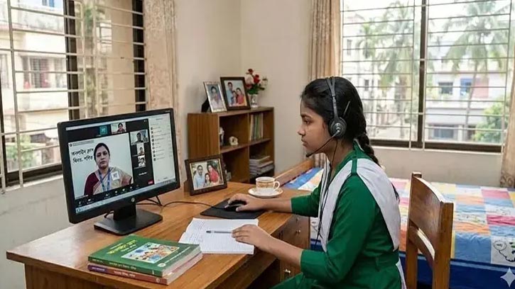 রাজধানীতে পরীক্ষামূলকভাবে অনলাইন ক্লাস শুরু
